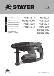 stayer HDBL222 Manual De Instrucciones