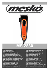 Mesko MS 2830 Manual De Uso