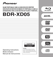 Pioneer BDR-XD05 Manual De Instrucciones