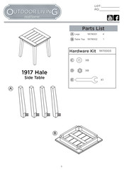 RealFlame Outdoor living 1917 Hale Manual Del Usuario