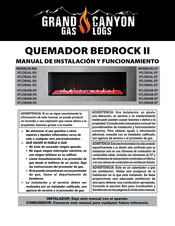 Grand Canyon Gas Logs BEDROCK II VFLDB36B-EP Manual De Instalación Y Funcionamiento