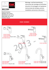 KWC DOMO 10.061.003.000FL Instrucciones De Montaje Y Servicio