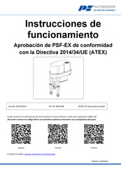 PS Automation PSF-M401-EX Instrucciones De Funcionamiento