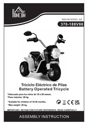 HOMCOM 370-188V90 Manual Del Usuario