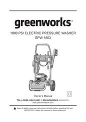 GreenWorks GPW 1803 Manual Del Operador