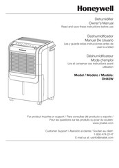 Honeywell DH45W Manual De Usuario