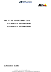 Axis Communications P3215-VE Guia De Instalacion
