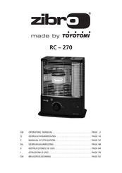 Toyotomi Zibro RC-270 Instrucciones De Uso