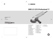 Bosch GWS 12-125 S Professional Manual Original
