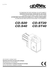 cedamatic CD.ST40 Libro De Instrucciones Y Catálogo De Recambios