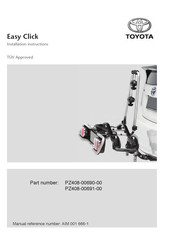 Toyota PZ408-00691-00 Instrucciones De Instalación
