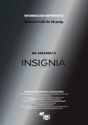 Insignia NS-26E340A13 Información Importante