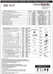 Movelbento MB 1017 Instrucciones De Montaje