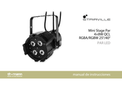 thomann STAIRVILLE Mini Stage Par 4X8W QCL RGBA/RGBW 25/40 Manual De Instrucciones