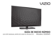 Vizio D320-B1 Guia De Inicio Rapido