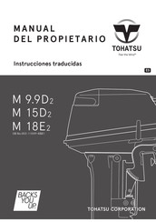 TOHATSU M 18E2 Manual Del Propietário