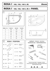 RAVAK ROSA I Instrucciones De Montaje