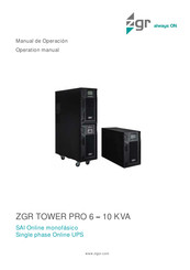 ZGR TOWER PRO 6 Manual De Operación