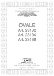 Gessi OVALE 23134 Instrucciones De Montaje