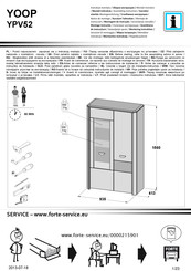 Forte YOOP YPV52 Instrucciones De Montaje