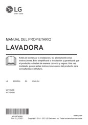 LG WT19VSB Manual Del Propietário