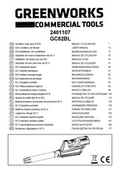 GreenWorks GC82BL Manual De Utilización