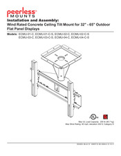 PEERLESS Mounts ECMU-04-C-S Instalación Y Ensamblaje