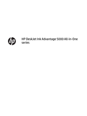 HP DeskJet Ink Advantage 5000 All-in-One Serie Manual Del Usuario