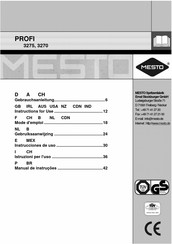 MESTO PROFI 3270 Instrucciones De Uso