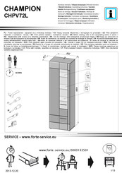 Forte CHAMPION CHPV72L Instrucción De Montaje