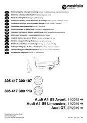 Westfalia Automotive 305 417 300 107 Instrucciones De Montaje Y De Servicio