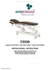 ECOPOSTURAL C5530 Manual De Instrucciones