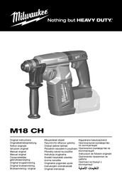 Milwaukee M18 CH-0X Manual Original