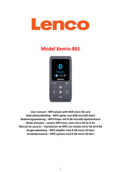 Lenco Xemio-861 Manual De Usuario