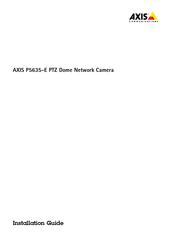 Axis P5635-E PTZ Guia De Instalacion