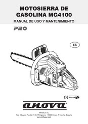 MILLASUR anova PRO MG4100 Manual De Uso Y Mantenimiento