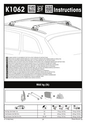 Yakima K1062 Instrucciones De Montaje