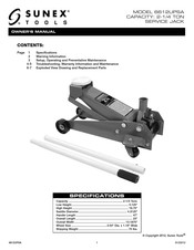 Sunex Tools 6612UPSA Manual De Operación