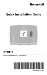 Honeywell Home RTH111 Serie Guía De Instalación Rápida