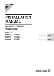 Daikin RXN35F Manual De Instalación