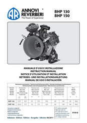 Annovi Reverberi BHP 130 Manual De Uso E Instalación