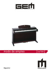 Generalmusic Realpiano Rp700 Modo De Empleo