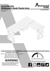 Ameriwood HOME Wildwood 9552096COM Manual Del Usuario