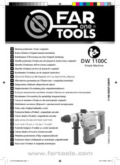 Far Tools DW 1100C Traduccion Del Manual De Instrucciones Originale