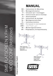SMS Flatscreen X FH M605 Video Conf Instrucciones Para El Montaje