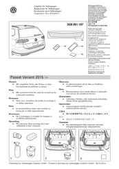 Volkswagen 3G9 061 197 Instrucciones De Montaje