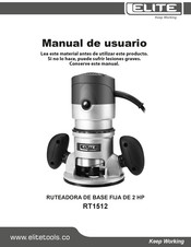 Elite RT1512 Manual De Usuario