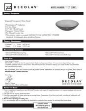 Decolav 1112T Serie Instrucciones De Instalación