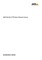 Axis Q6128-E Manual Del Usuario