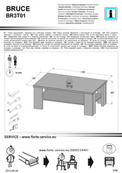 Forte BRUCE BR3T01 Montaje